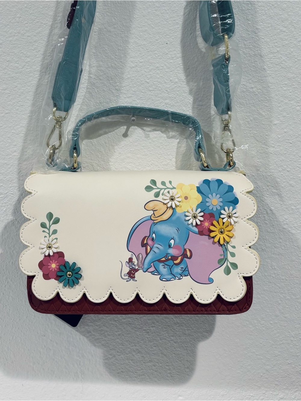 Loungefly Disney Dumbo Floral Crossbody Bag